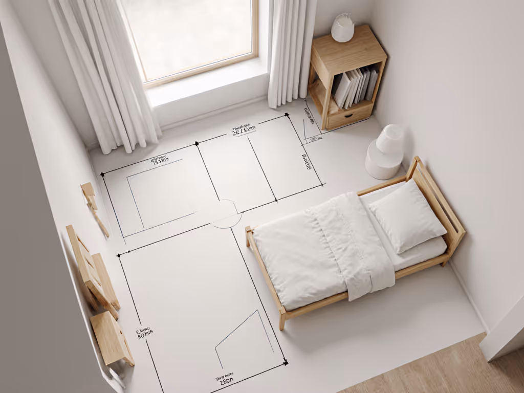 toddler_bed_in_small_room_layout_with_measurements